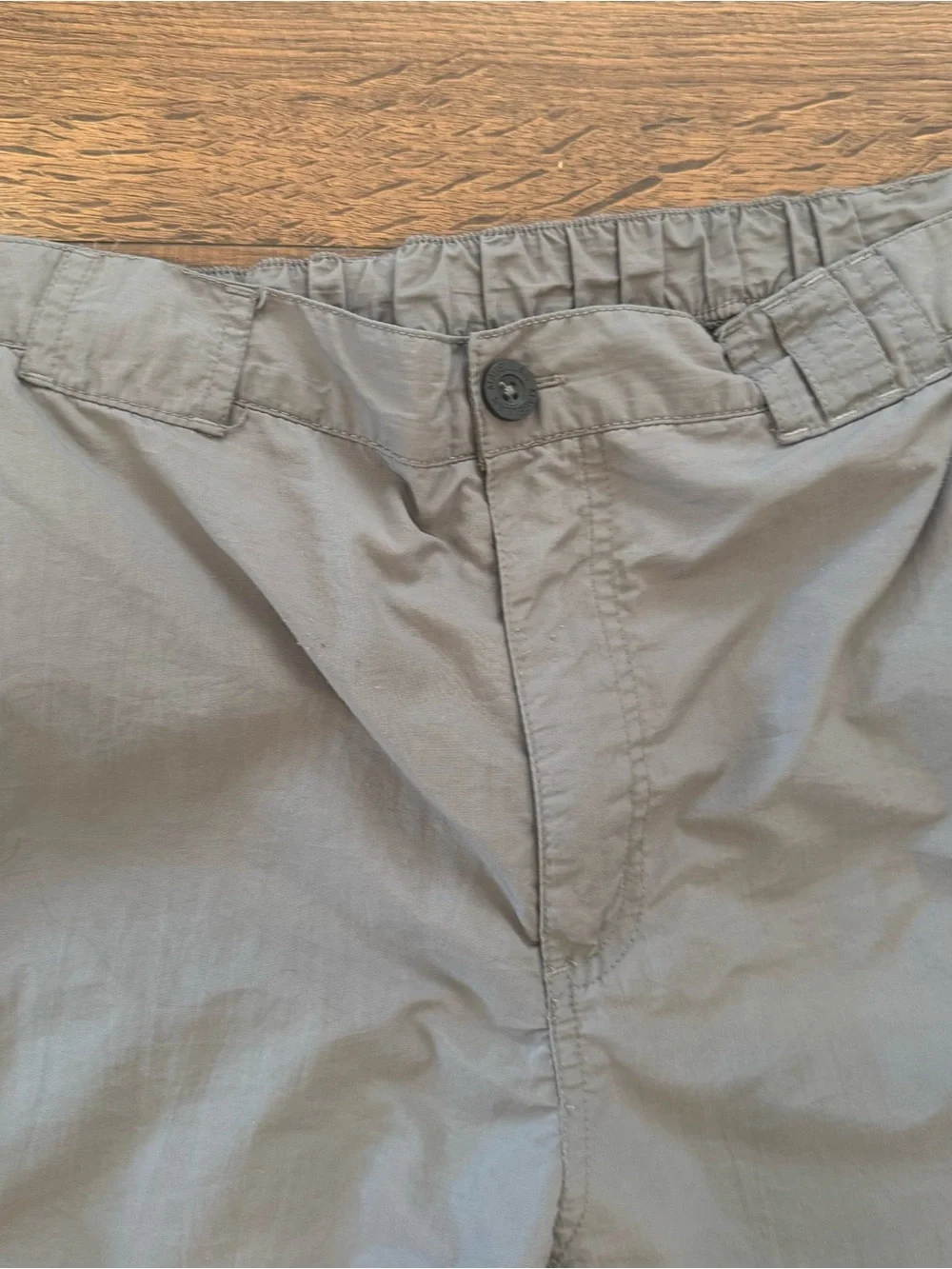 MAGELLAN L Mens Fish Gear Convertible Pants Shorts Water Repellent Pockets Gray